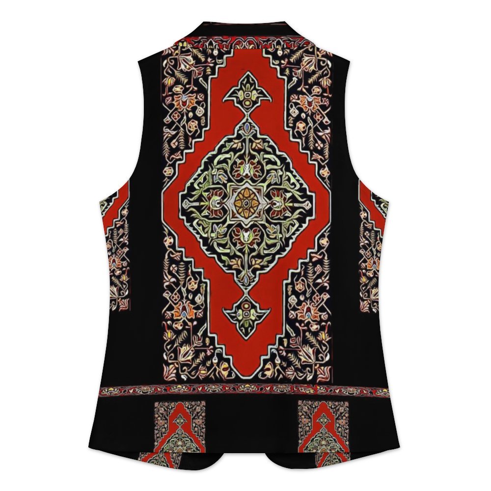 Armenian Folk Art Women's suit vest Women Sleeveless Blazer