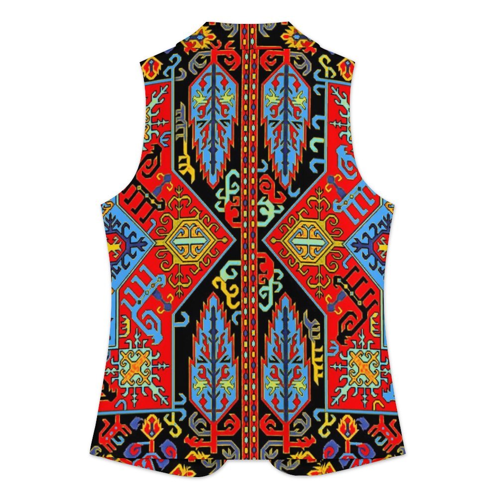 Armenian Folk Art Women's suit vest Women Sleeveless Blazer