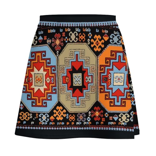 Armenian Folk Art Short skirt All Over Print Skirt (ALQ)