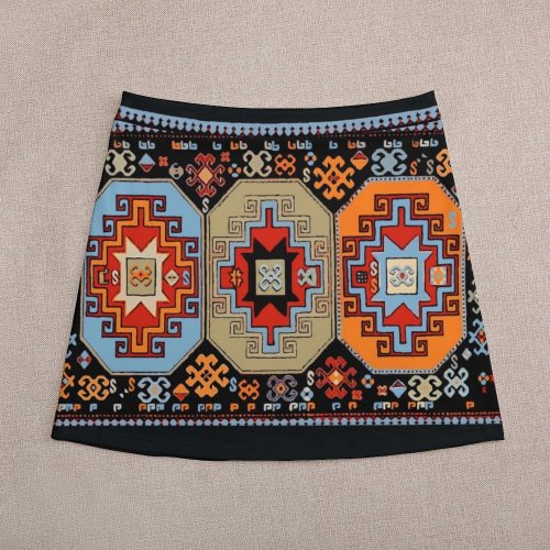 Armenian Folk Art Short skirt All Over Print Skirt (ALQ)