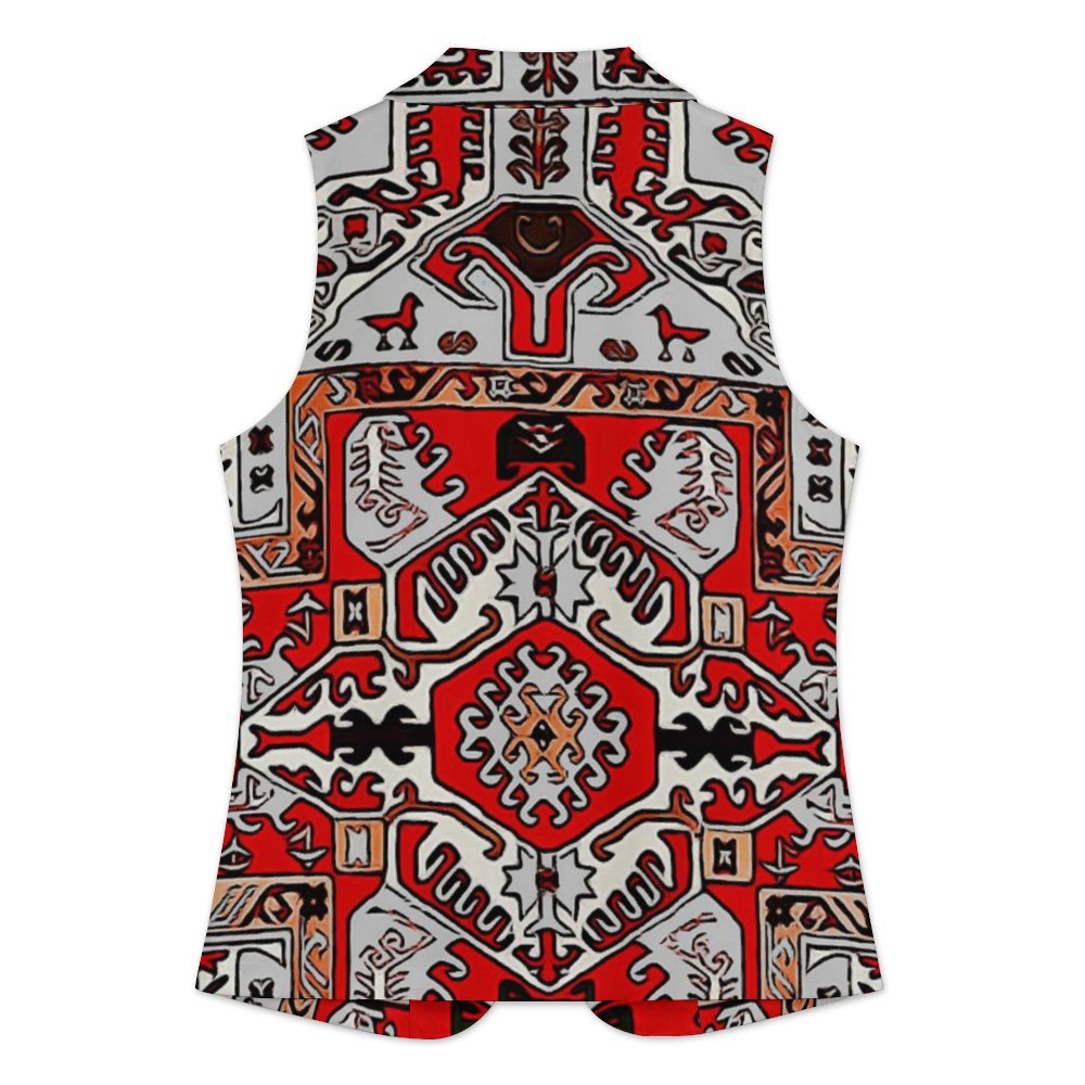 Armenian Folk Art Women's suit vest Women Sleeveless Blazer