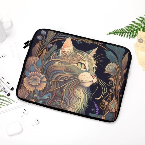 Mystic Cat laptop sleeve Laptop Sleeve (Multiple Sizes)