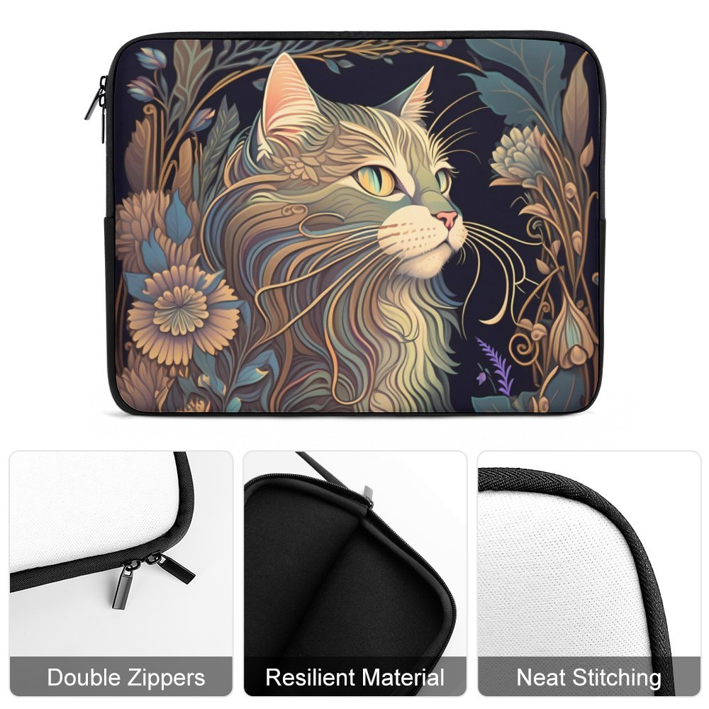 Mystic Cat laptop sleeve Laptop Sleeve (Multiple Sizes)