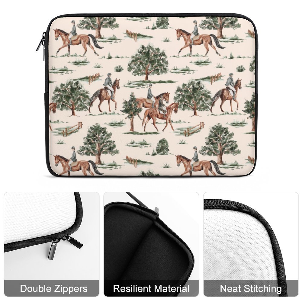 Equestrian Horses Laptop Sleeve Laptop Sleeve (Multiple Sizes)