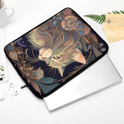 Mystic Cat laptop sleeve Laptop Sleeve (Multiple Sizes)