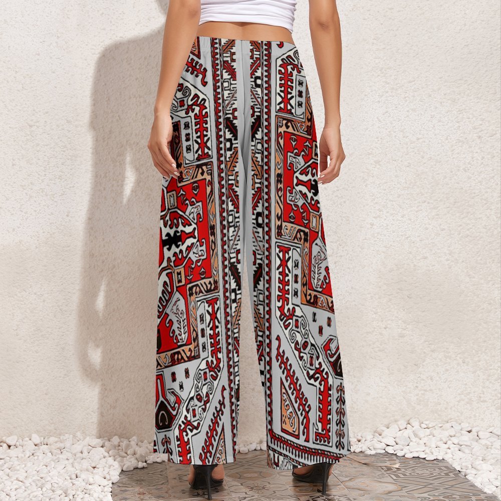 Armenian Folk Art Wide leg pants Women's Wide-Leg Pants