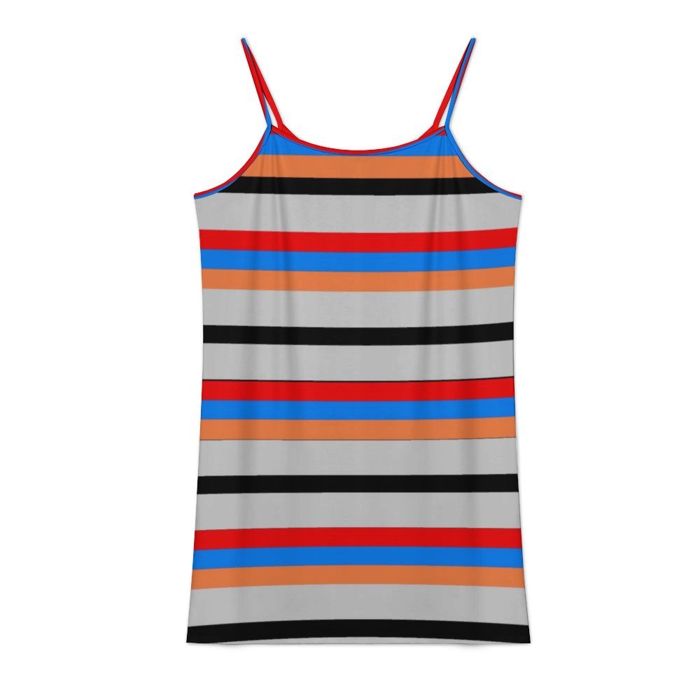 Armenian Tricolor Camisole dress Casual Slide Short Dress